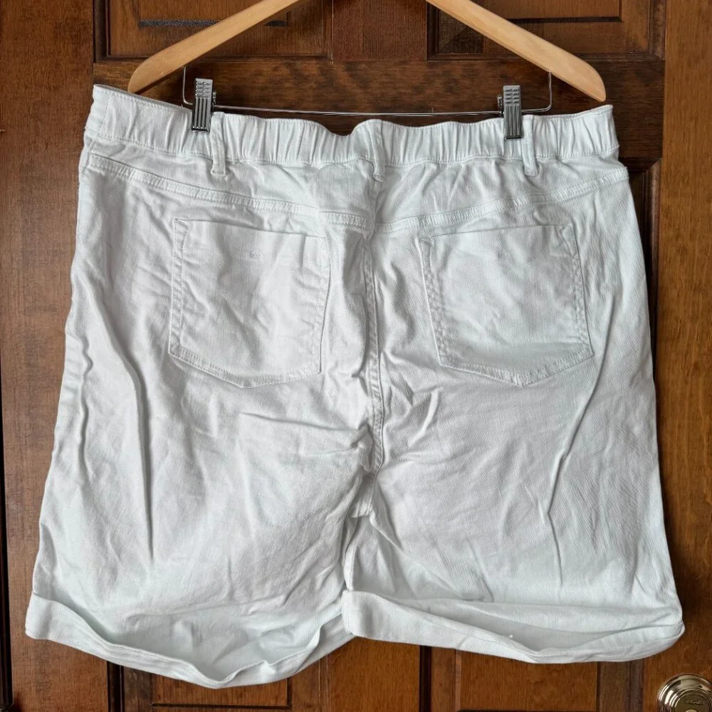 J. Jill White Jean Bermuda Shorts Size 18